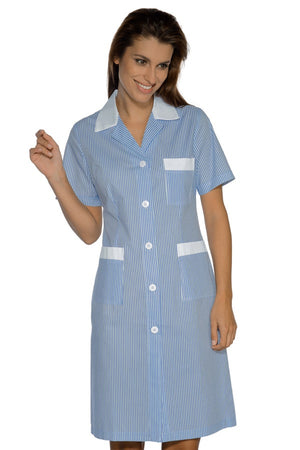 Camice Donna Positano Rigatino bordato polycotone - ITALIADIVISE