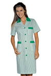 Camice Donna Positano Rigatino bordato polycotone - ITALIADIVISE
