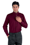 Camicia Dublino Unisex coreana Bordeaux - ITALIADIVISE