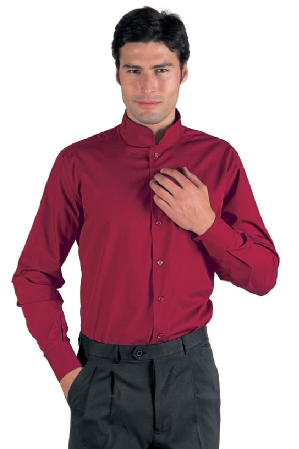 Camicia Dublino Unisex coreana Rossa Vermiglio - ITALIADIVISE