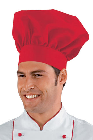 Cappello Cuoco Chefline Rosso - ITALIADIVISE