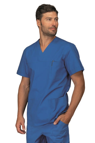 Casacca Unisex Collo a V a maniche lunghe Azzurra - ITALIADIVISE