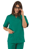 Casacca Unisex Collo a V a maniche lunghe Verde - ITALIADIVISE