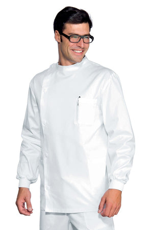 Casacca dentista unisex bianca apertura laterale - ITALIADIVISE