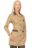 Casacca Marbella bordata Biscotto Cacao - ITALIADIVISE