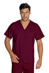 Casacca Milano unisex collo a V con Zip Bordeaux - ITALIADIVISE