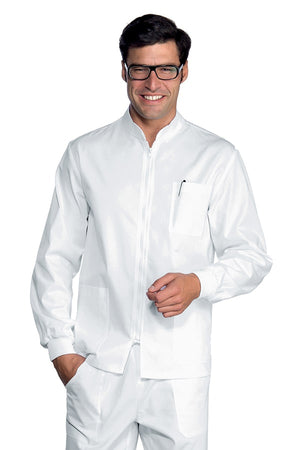 Casacca Samarcanda bianca con zip unisex - ITALIADIVISE