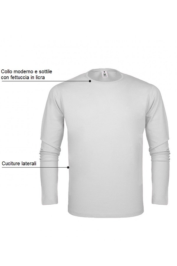 Tshirts in cotone a maniche lunghe Slim