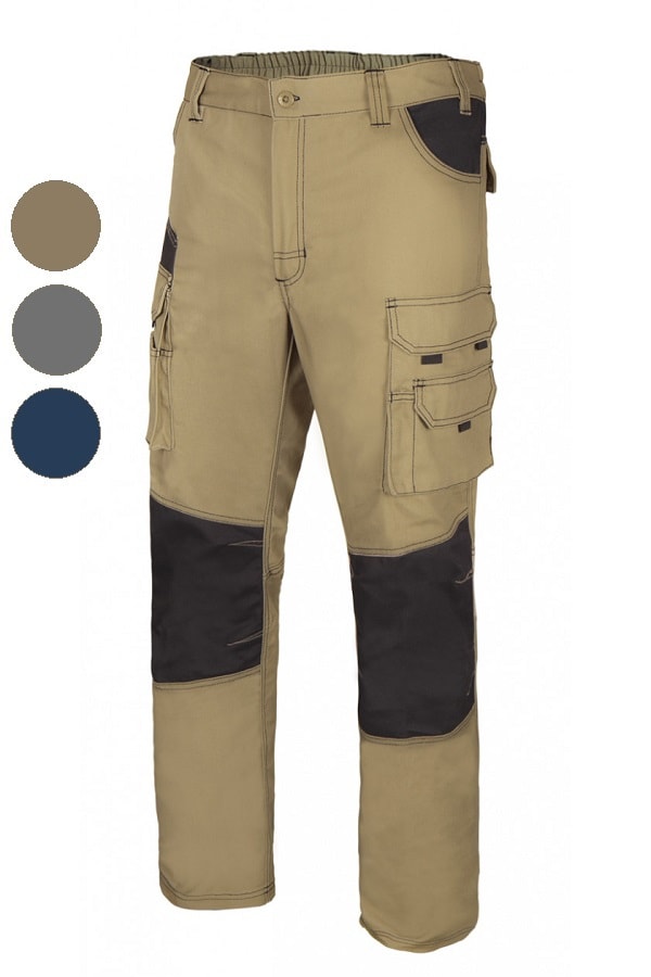 Pantaloni Canvas Heavy Bicolore multitasche