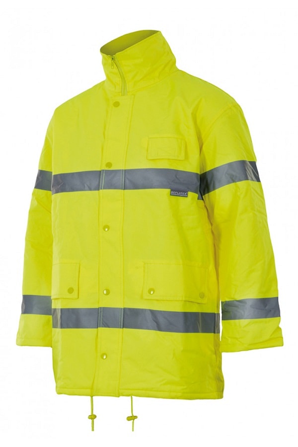 Parka giallo ad alta visibilità