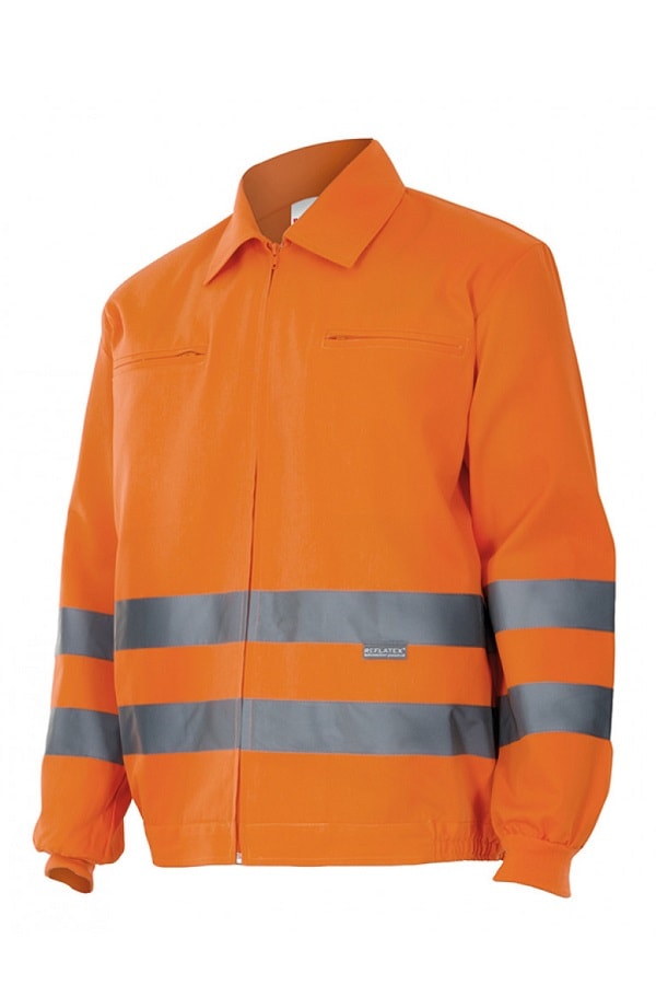 Giubbotto ad alta visibilità arancio fluo