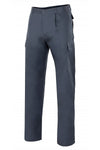 Pantaloni Multitasche 100% Cotone Grigi