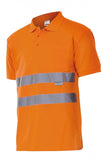Polo alta visibilità Polyestere Arancione