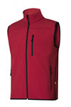 Gilet soft shell Stretch rosso