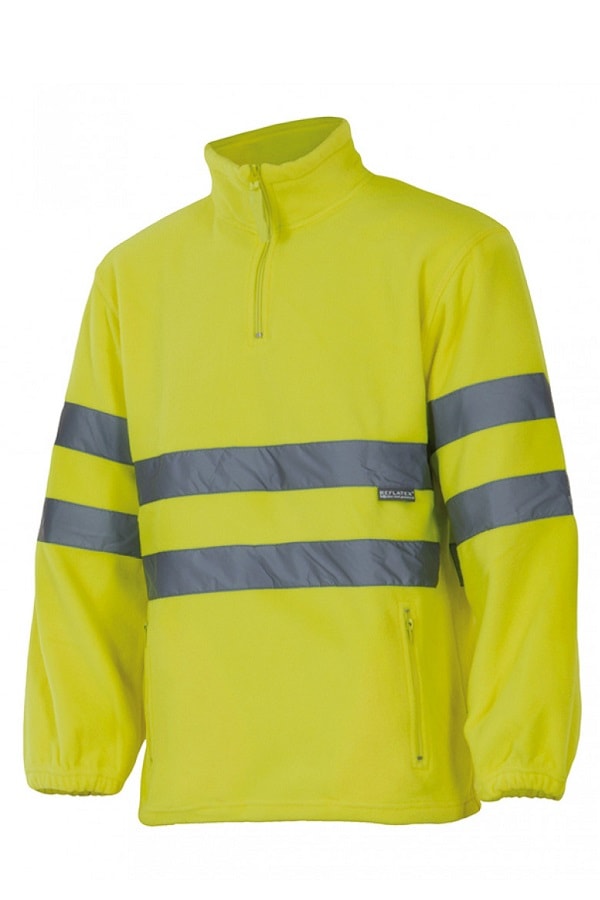 Giacca di pile ad alta visibilità