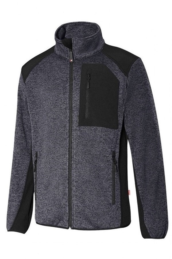 Giacca felpata soft shell Stretch grigia