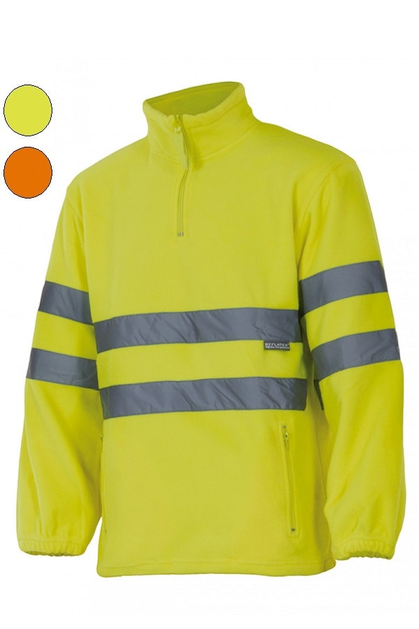 Giacca di pile ad alta visibilità