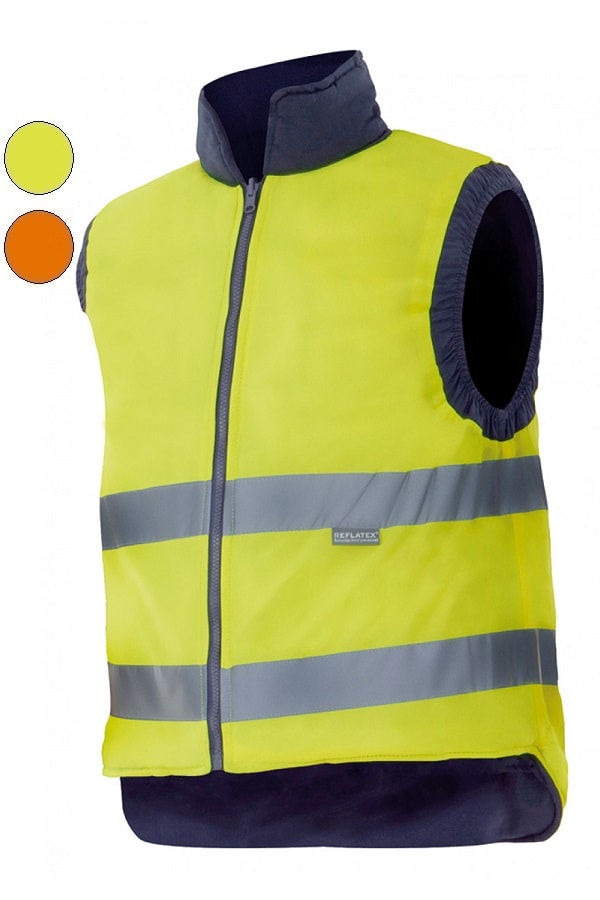 Gilet trapuntato alta visiblità Reversibile