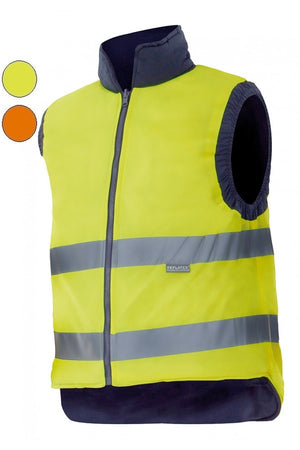 Gilet trapuntato alta visiblità Reversibile