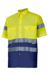 Camicia Alta visibilità Maniche Corte Bicolor