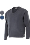 Maglione unisex collo a V maglia rasata
