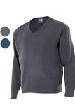 Maglione unisex collo a V maglia rasata