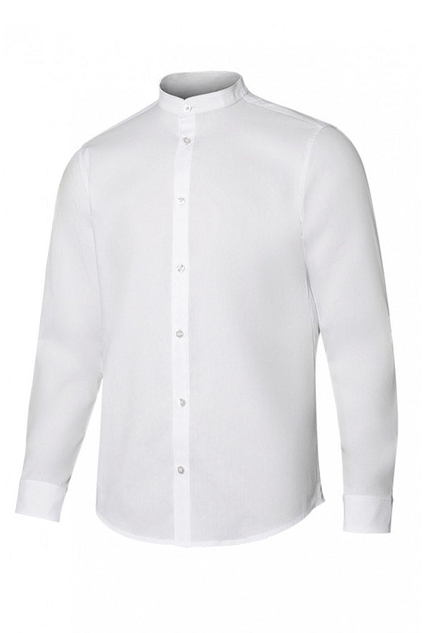 Camicia Coreana Stretch Uomo bianca