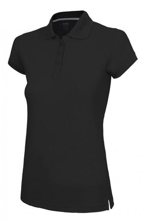 Polo Donna Non stiro in polyester nera