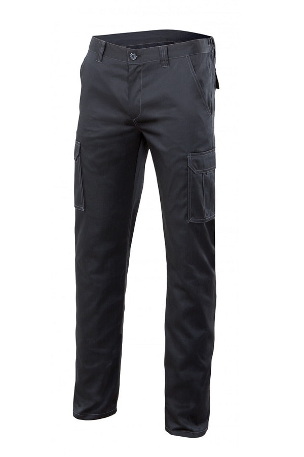 Pantalone multitasche Stretch elasticizzato NERO