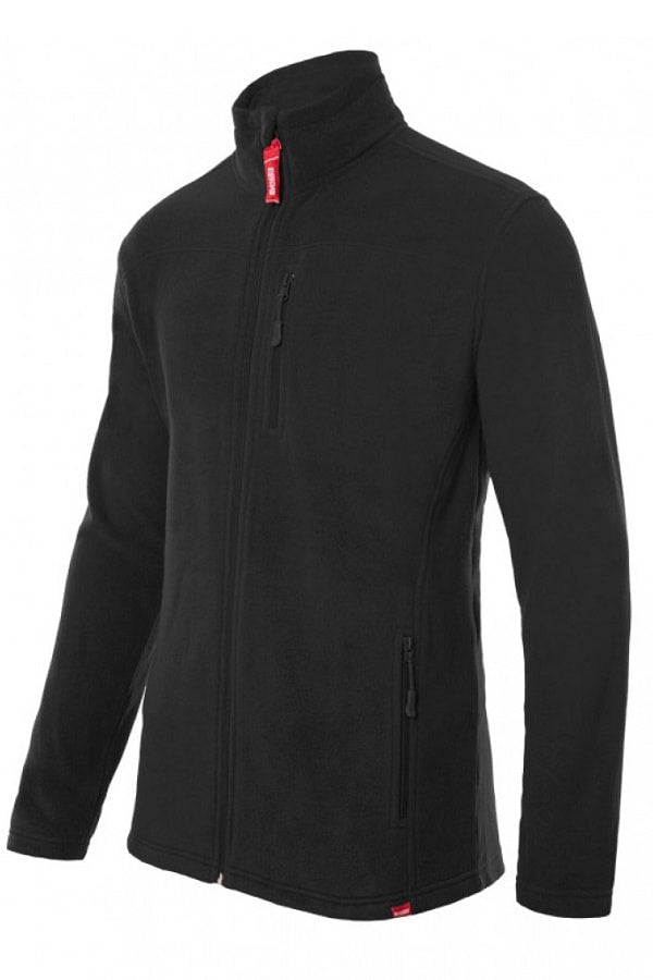 Piles ultrasoft colorato Zip intera nero