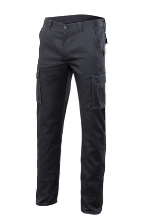 Pantalone multitasche Stretch elasticizzato NERO