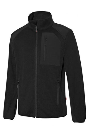Giacca felpata soft shell Stretch nera