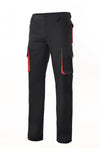 Pantaloni Neri multitasche nero rosso