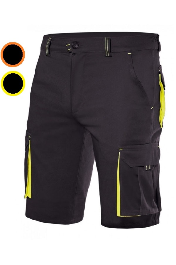 Bermuda bicolore Neri Stretch multitasche