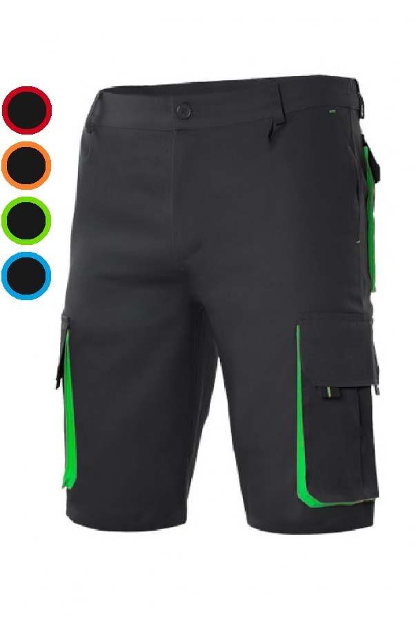 Bermuda bicolore Neri multitasche