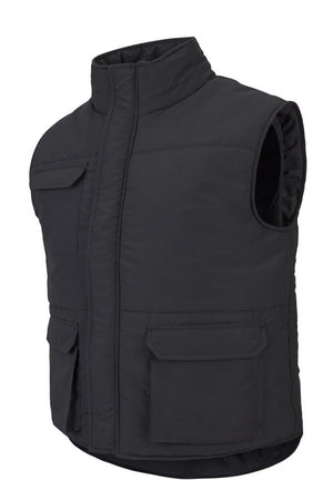 Gilet imbottito multitasche nero