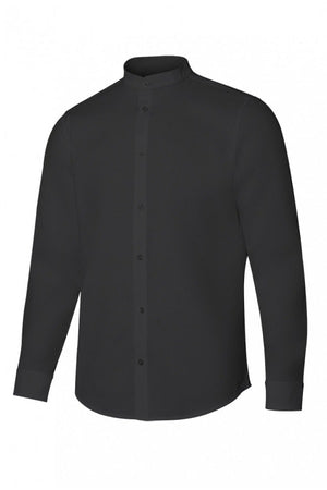 Camicia Coreana Stretch Uomo nera