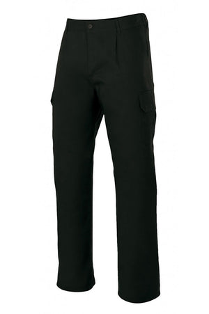 Pantaloni multitasche in polycotone neri