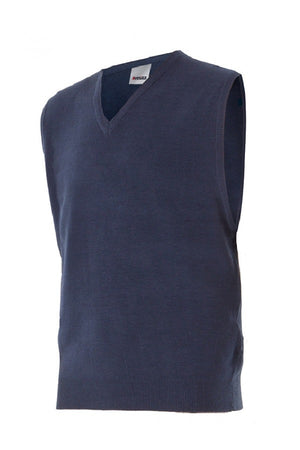 Gilet unisex collo a V maglia rasata
