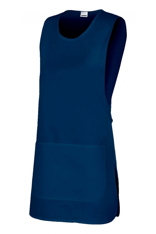 Grembiule pettorina reversibile bianco