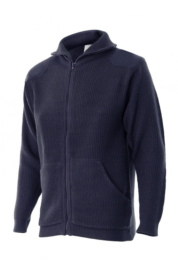 Maglione a maglia spessa con Zip intera