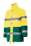 Parka ad alta visibilità giallo verde