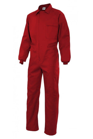 Tuta lavoro in Polycotone modello Italiano Rossa