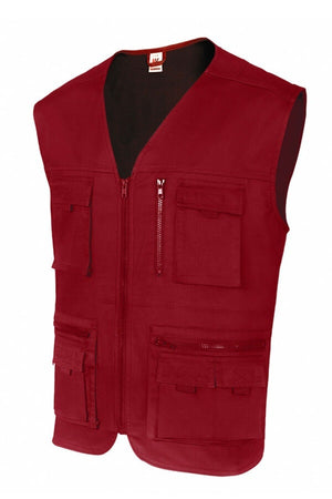 Gilet multitasche rosso