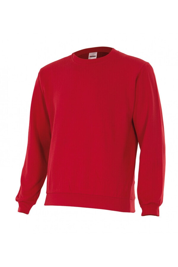 Felpa Colorata a Girocollo rossa