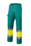 Pantaloni ad alta visibilità verde giallo
