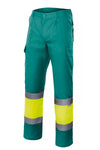 Pantaloni alta visibilità Stretch verde giallo