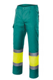 Pantaloni alta visibilità Stretch verde giallo
