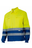 Giubbotto alta visibilità giallo bluette