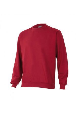 Felpa Colorata a Girocollo bordeaux